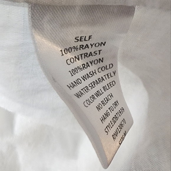 Ina Anthropologie Dress White Off Shoulder Embroidered Med Coastal Cottage Core - Picture 13 of 13